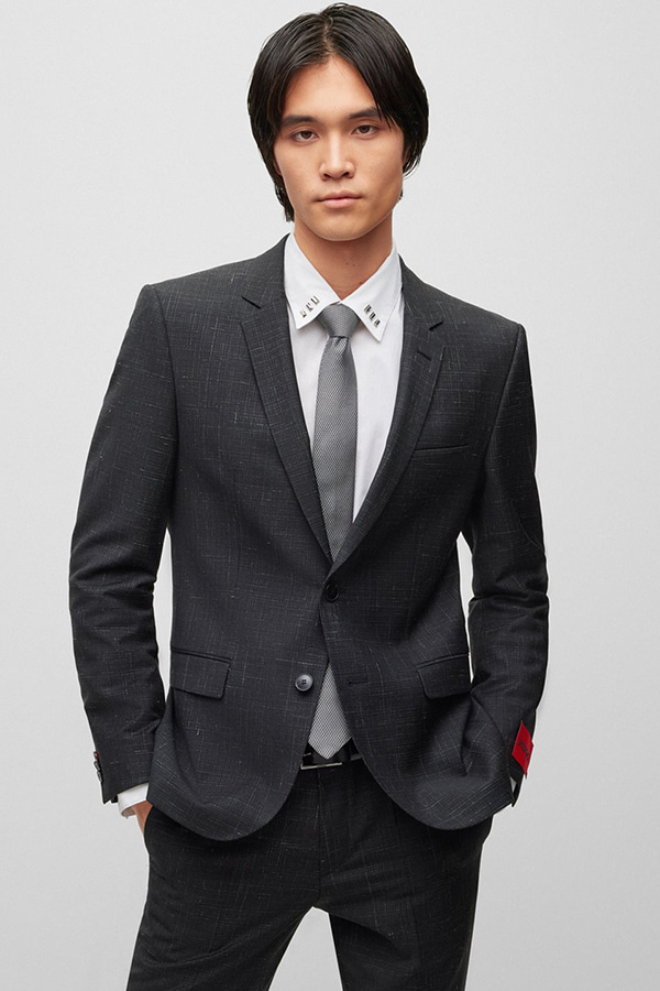 ΓΡΑΒΑΤΑ HUGO - 001 ΜΑΥΡΟ